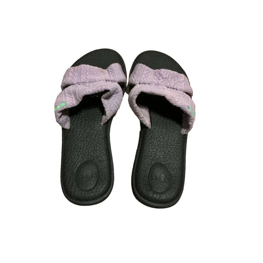 Sanuk Women's Yoga Mat Capri Slide Stretch Strap Sandal Lavender Size 9